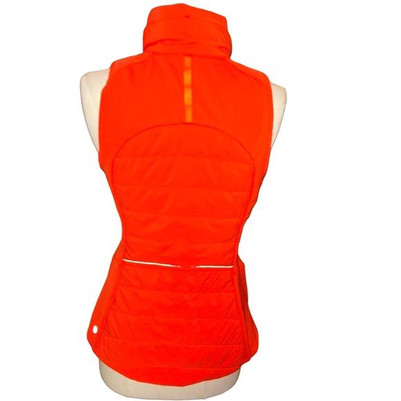 Lululemon ANOTHER MILE VEST puff lightweight vest size 6 orange red in color - Picture 2 of 7